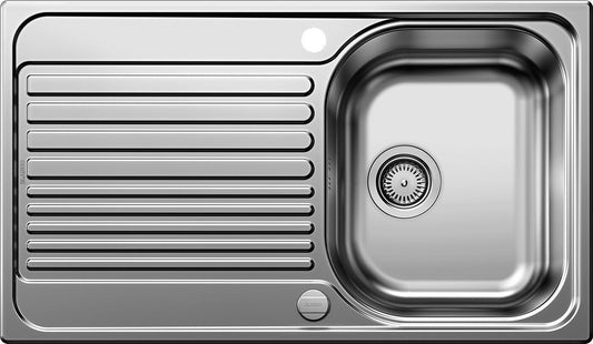 BLANCO 526335 Edelstahlspüle TIPO 45 S mit Ablauffernbedienung / Auflagespüle / Spüle