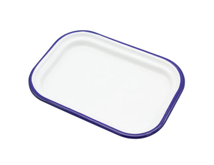 Karl Krüger 120252 Butterdose Husum 17x12x9cm emailliert, weiß