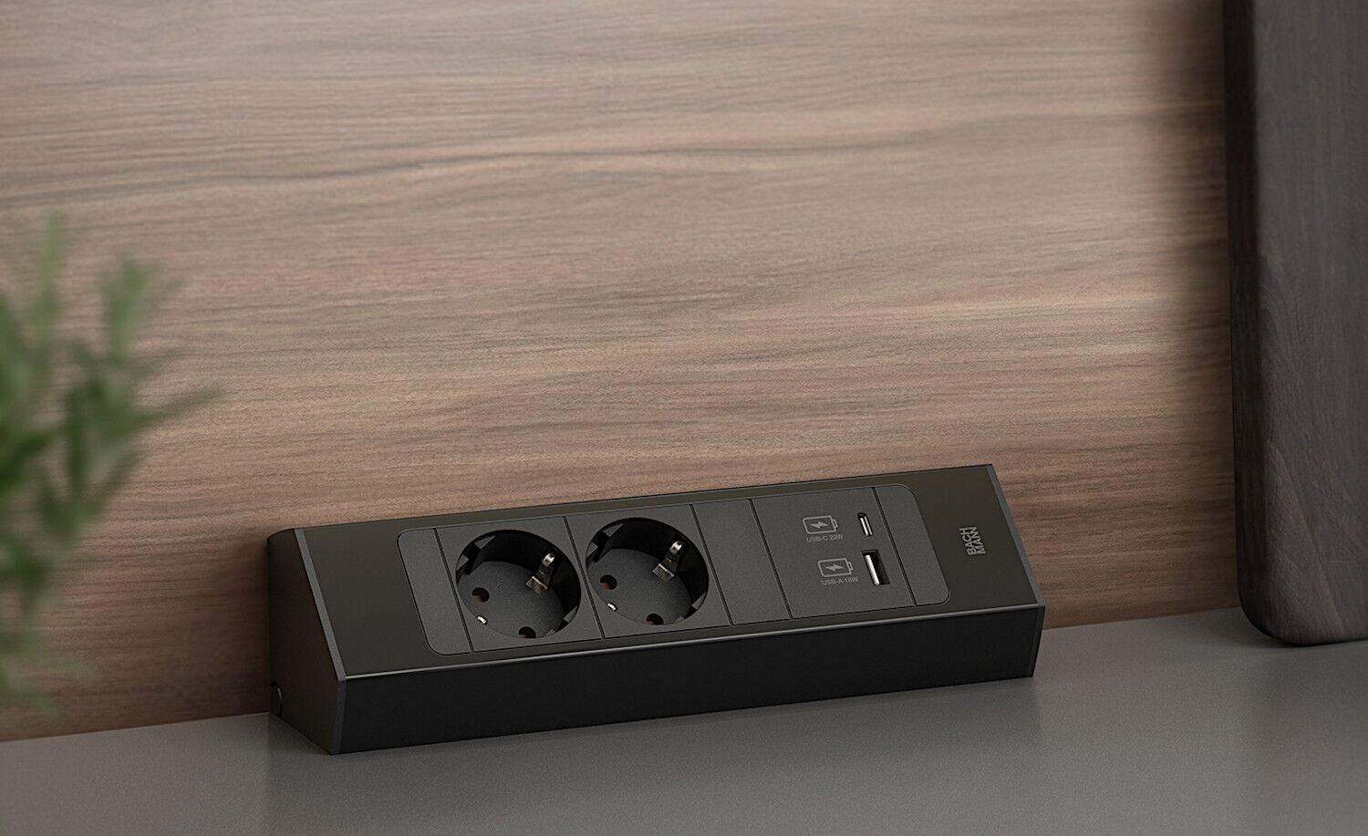 BACHMANN CASIA 2K mit 2 Schuko-Steckdosen und USB A u. C / Deutsche Norm / Steckdose – Bild 5