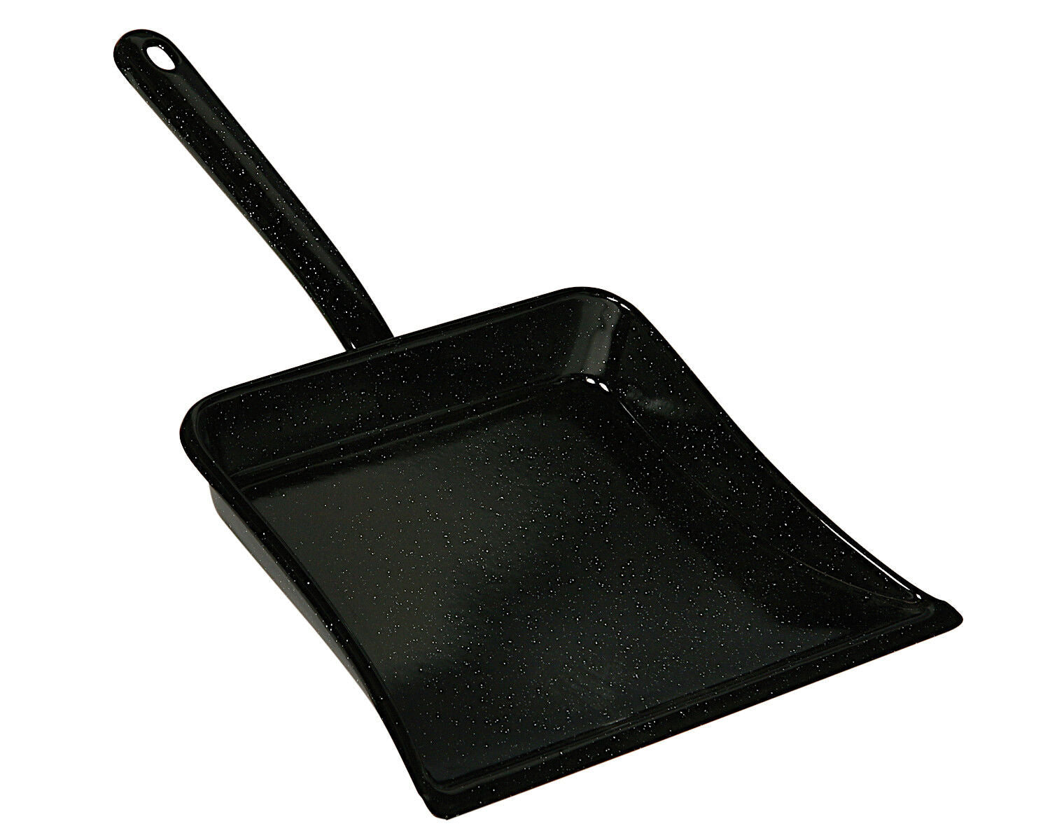 RIESS 0362-022 Staubschaufel ohne Gummilippe, Emaille, schwarz / Spezialartikel