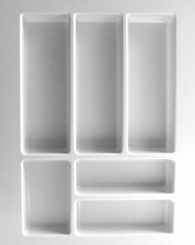 Besteckeinsatz UNIVERSAL40 mit 6-Facheinteilung (B 301-399 x T 437-496 mm) / Besteckkasten / Besteckeinsätze