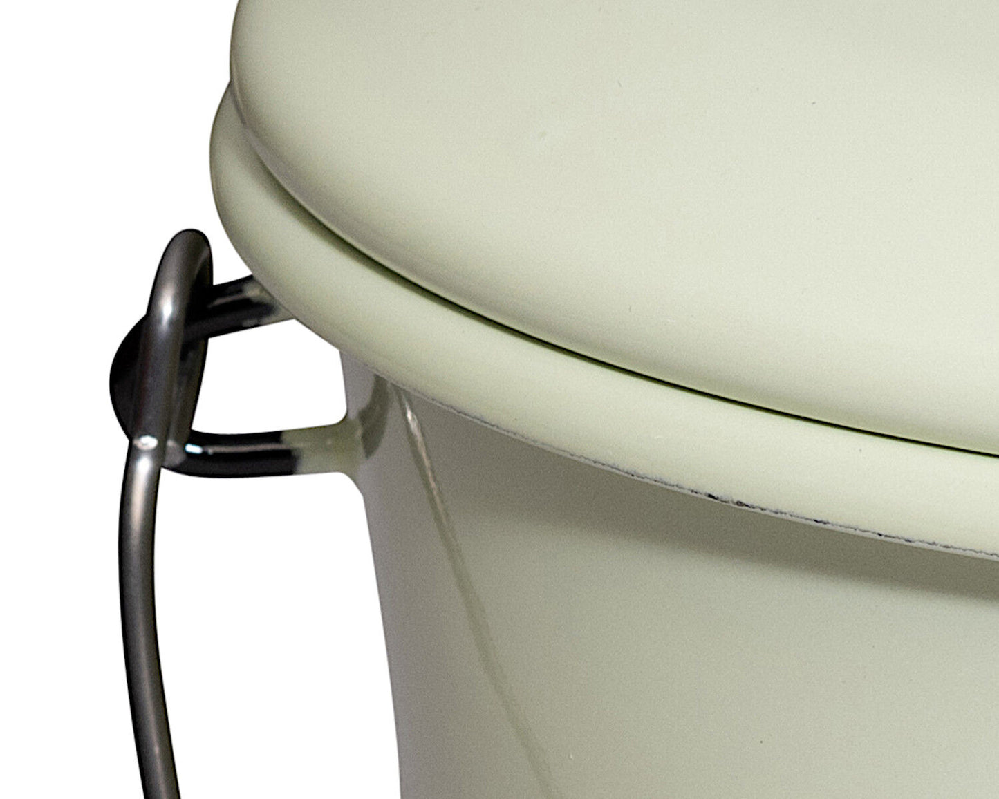 RIESS 0369-006 Bioeimer mit Deckel 20 cm, 3,50 L, Emaille, Classic, Nilgrün Pastell / Abfalleimer – Bild 3