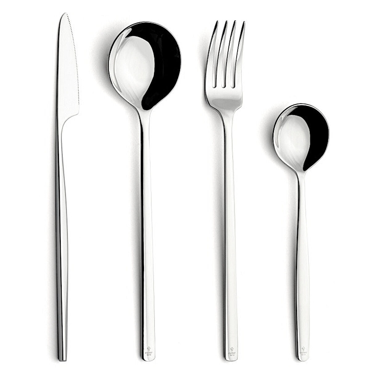 COMAS Besteck-Set ATLANTIDA, 24 Teile Edelstahl 18/10 poliert / Tafelbesteck
