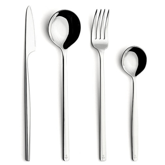 COMAS Besteck-Set ATLANTIDA, 24 Teile Edelstahl 18/10 poliert / Tafelbesteck