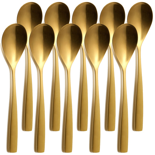 10er SET COMAS 6097 Tafellöffel BARCELONA GOLD Edelstahl 18/10 / PVD-Beschichtung / Gold-Finish