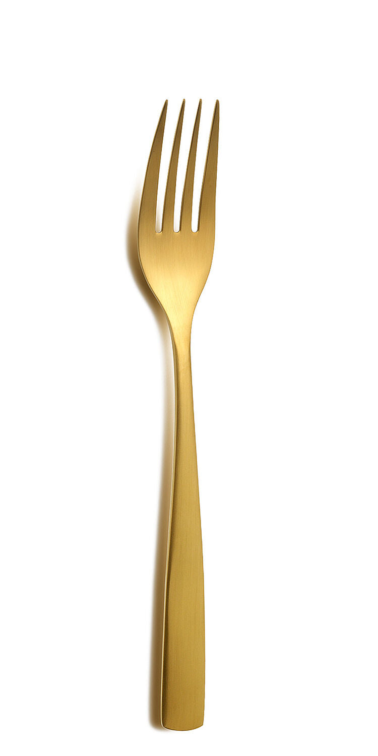 10er SET COMAS 6098 Tafelgabel BARCELONA GOLD Edelstahl 18/10 / PVD-Beschichtung / Gold-Finish – Bild 2