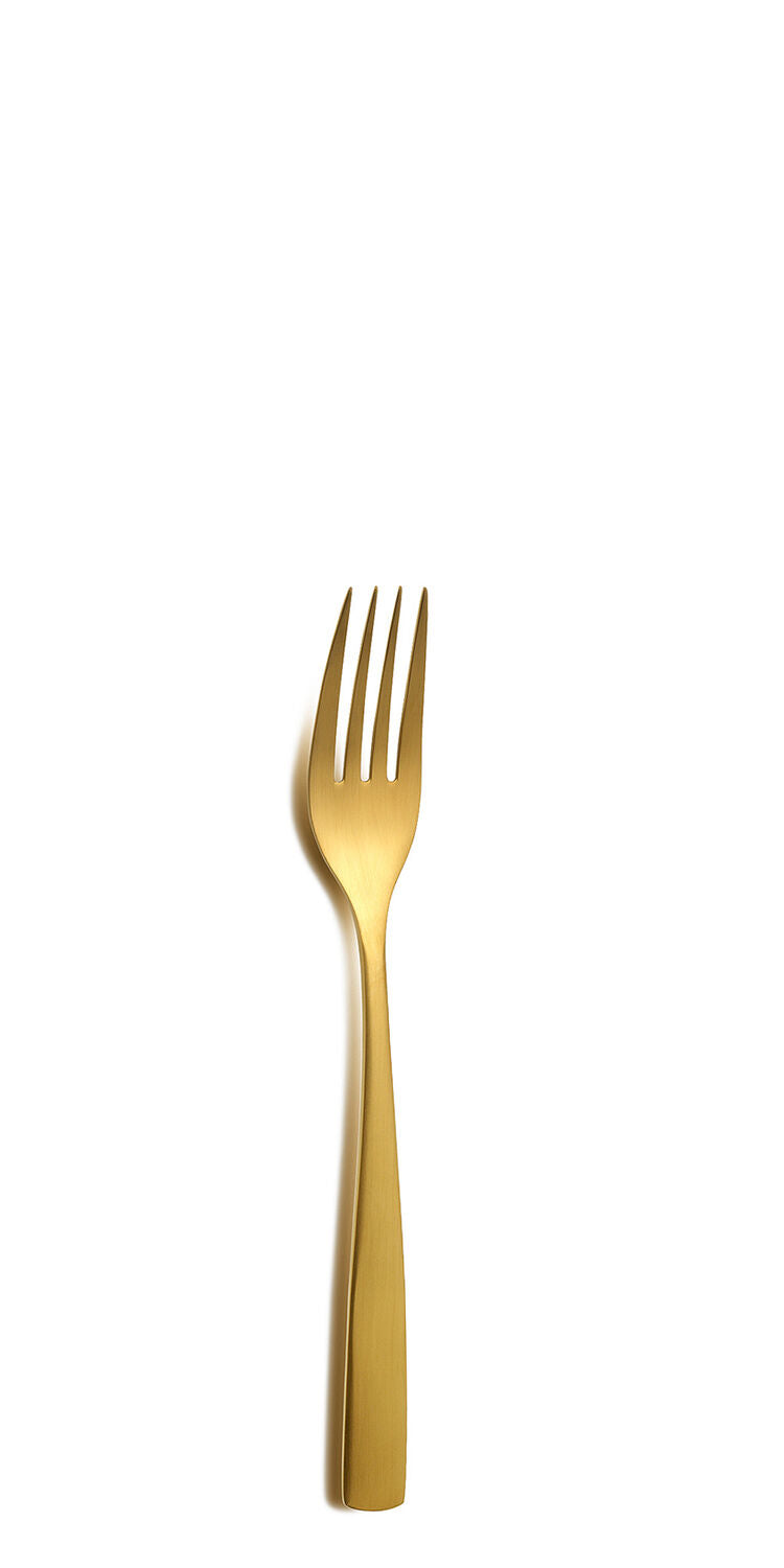 COMAS 6099 Kuchengabel BARCELONA GOLD Edelstahl 18/10 / PVD-Beschichtung / Gold-Finish