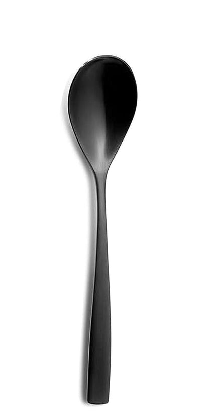 10er SET COMAS 6103 Tafellöffel BARCELONA SCHWARZ Edelstahl 18/10 / PVD-Beschichtung / Black-Finish – Bild 2