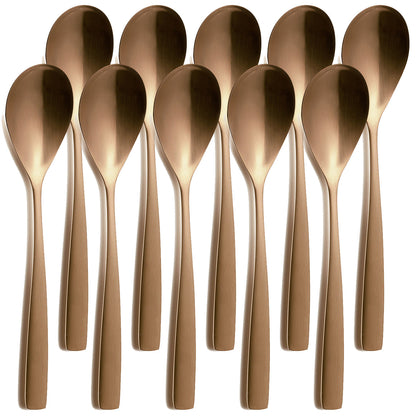10er SET COMAS 6109 Tafellöffel BARCELONA KUPFER Edelstahl 18/10 / PVD-Beschichtung / Kupfer-Finish