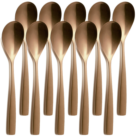 10er SET COMAS 6109 Tafellöffel BARCELONA KUPFER Edelstahl 18/10 / PVD-Beschichtung / Kupfer-Finish