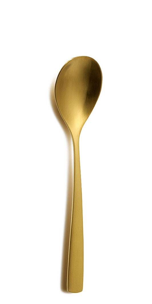 COMAS 6351 Dessertlöffel BARCELONA GOLD Edelstahl 18/10 / PVD-Beschichtung / Gold-Finish
