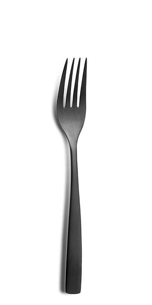 COMAS 6355 Dessertgabel BARCELONA SCHWARZ Edelstahl 18/10 / PVD-Beschichtung / Black-Finish