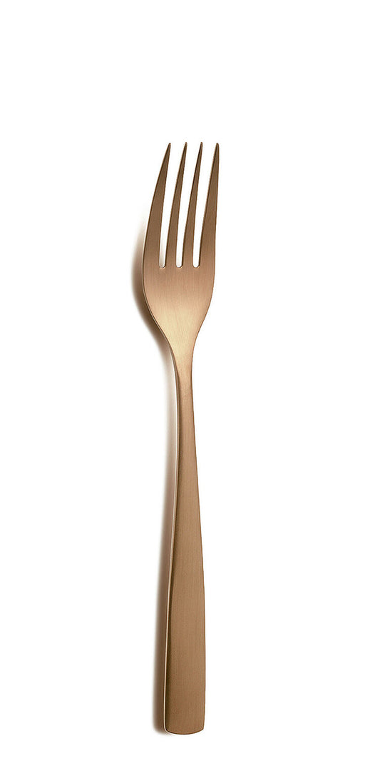 COMAS 6358 Dessertgabel BARCELONA KUPFER Edelstahl 18/10 / PVD-Beschichtung / Kupfer-Finish