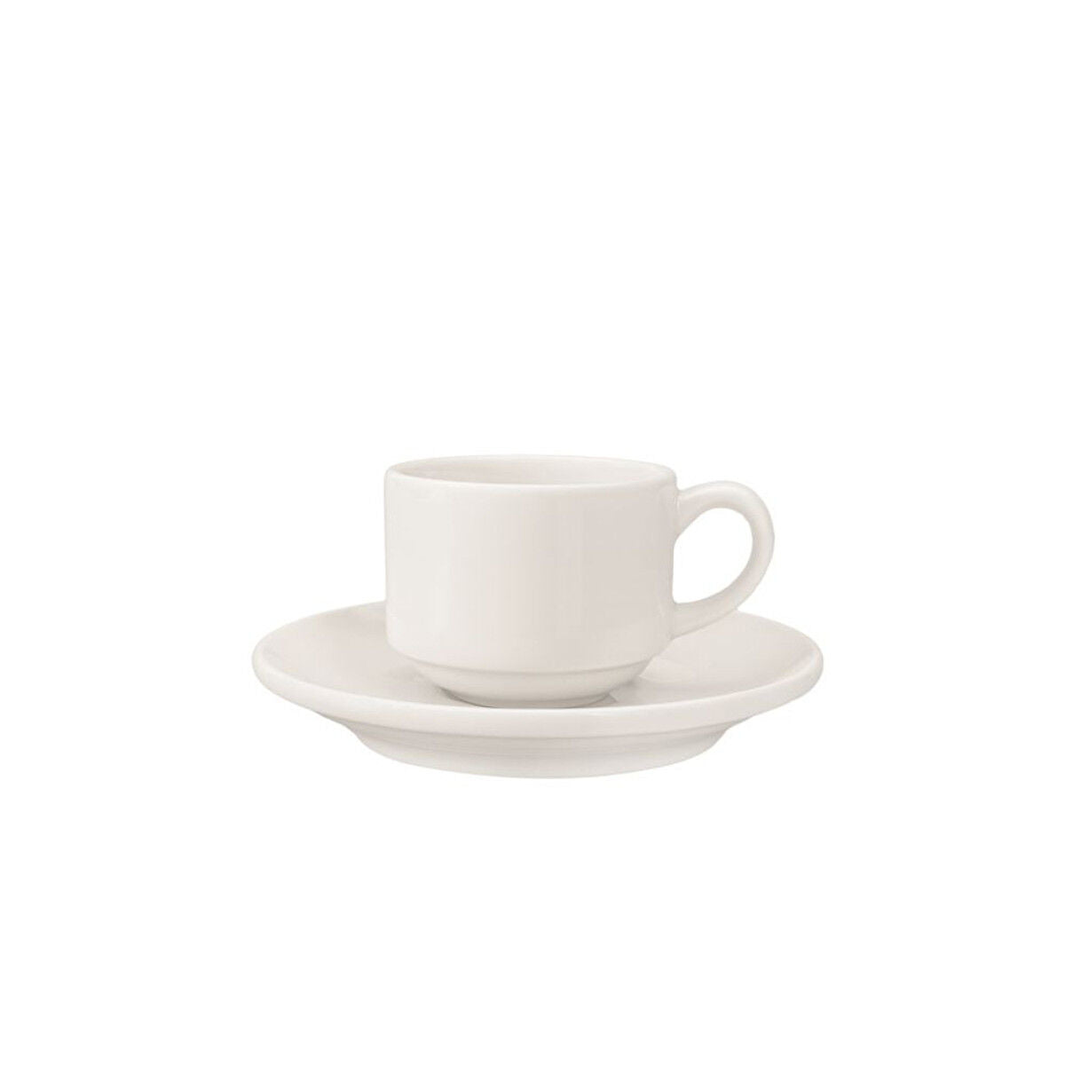 COMAS MILENA Kaffeetasse 85 ml, stapelbar, 6 Stück, Porzellan – Bild 2