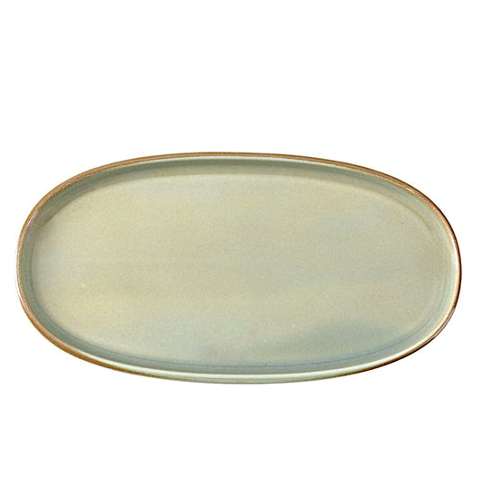 COMAS OLIVA ovaler Teller 21 cm, 6 Stück, Porzellan