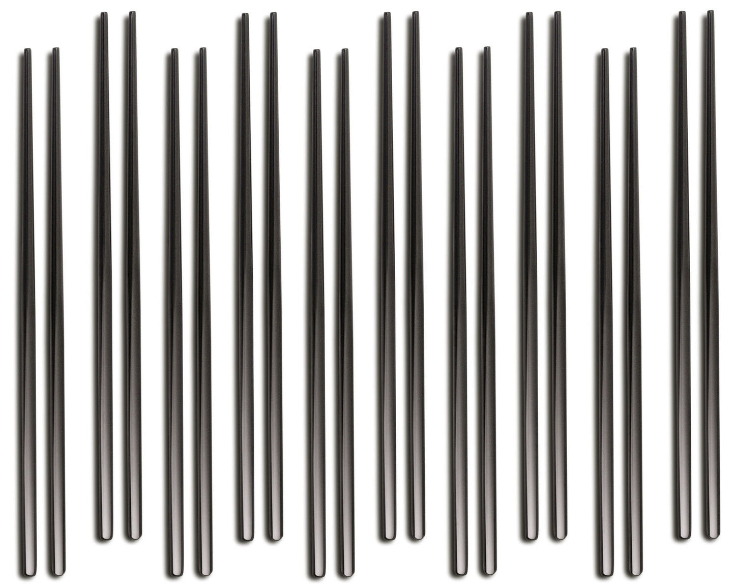 10er SET COMAS 7422 Chopsticks Set KYOTO SCHWARZ Edelstahl 18/10 / PVD-Beschichtung / Black-Finish