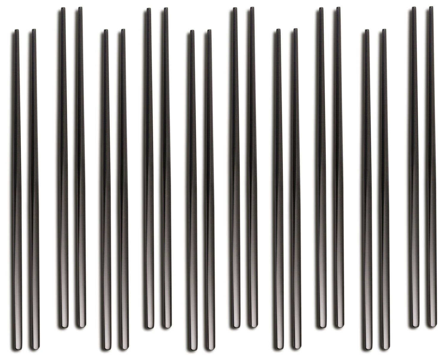 10er SET COMAS 7422 Chopsticks Set KYOTO SCHWARZ Edelstahl 18/10 / PVD-Beschichtung / Black-Finish