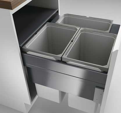 NABER 8012384 Abfallsammler COX CLAN 490/600-3 mit 80 (2x 29,5 + 1x21) Liter Volumen / für 60 cm Schrankbreite – Bild 2