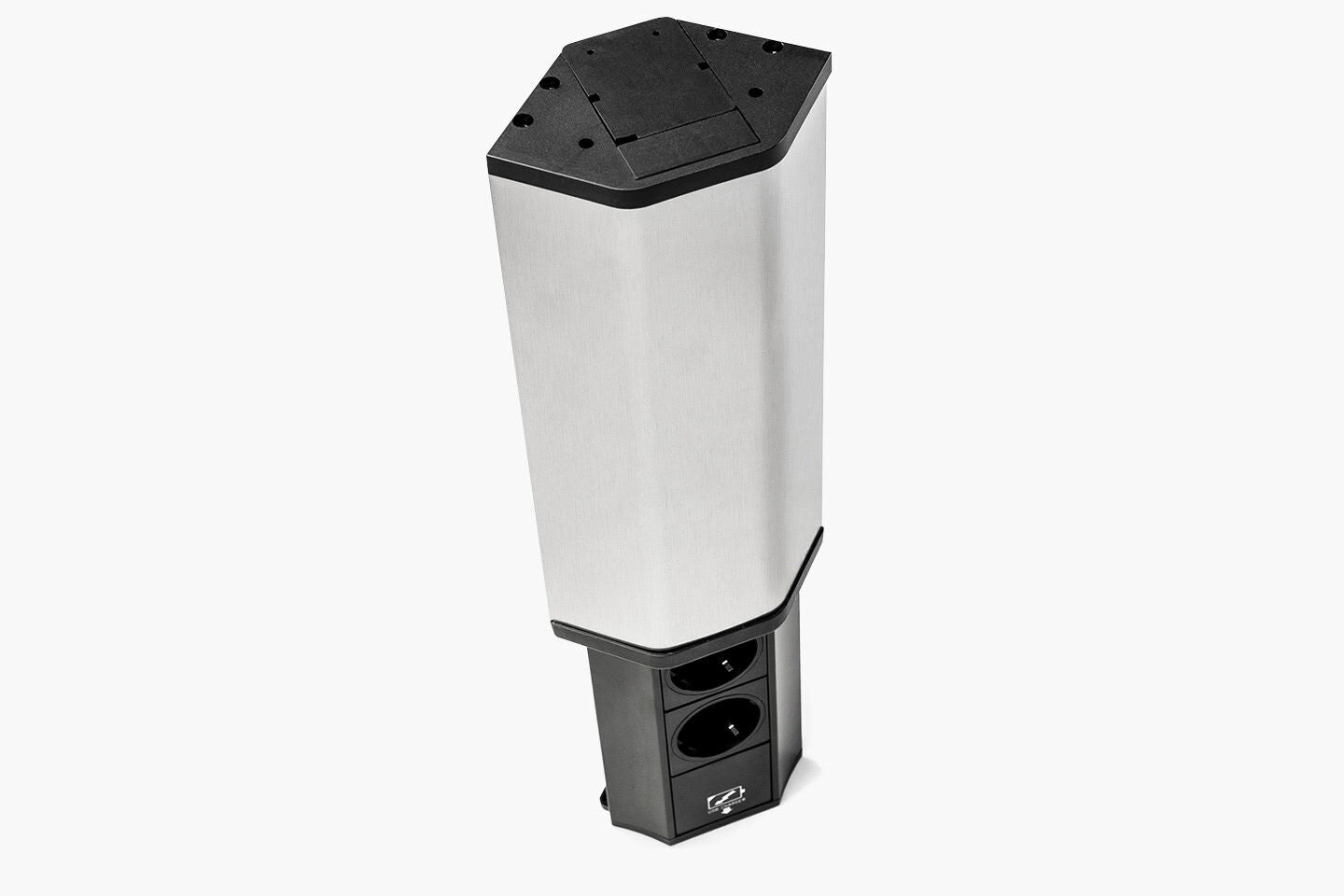 EVOLINE® V-PORT USB A 8031150 2-fach-Steckdosenelement, edelstahl