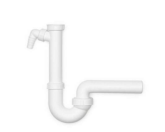 Kugelgelenksiphon - 1 / Spülen-Ablaufverbindung / Siphon / Geschirrspülmaschinenanschluss – Bild 4