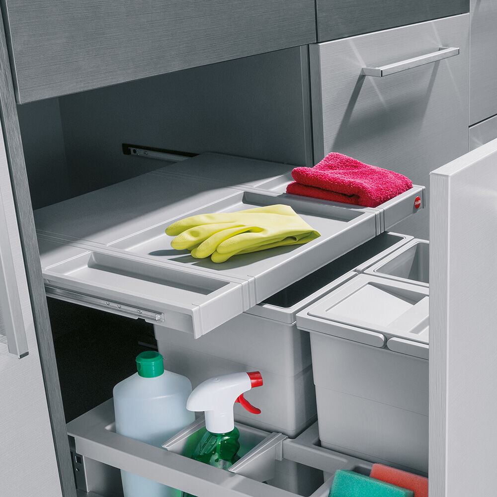 Hailo 3620611 Abfallsorter SEPARATO K 60, 34 (1x18 + 2x8) Liter / Hailo XS Inset 60.3/34 für 60 cm SB – Bild 4