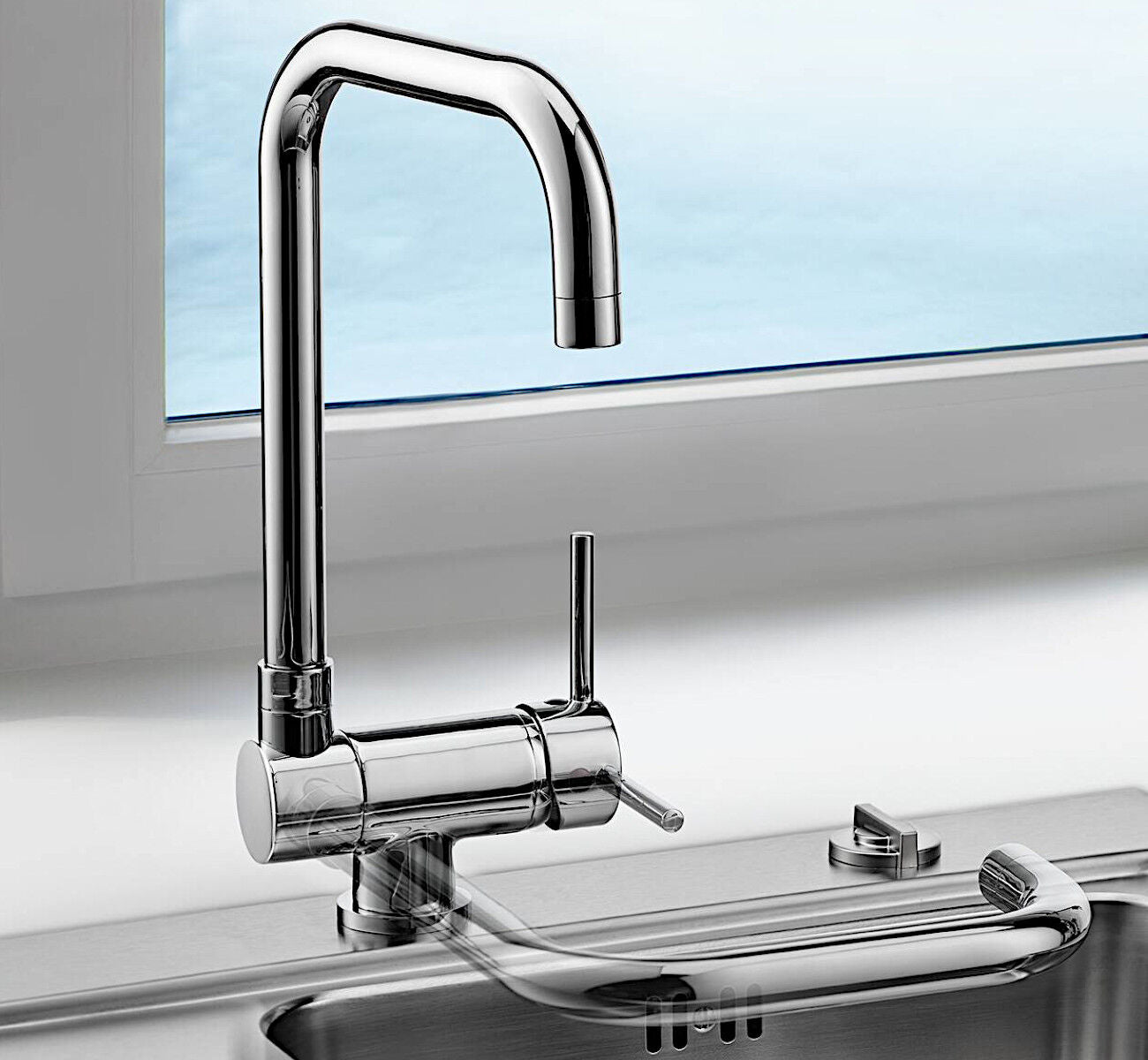 NABER Fensterarmatur DRIZZA in CHROM / Einhebelmischer – Bild 3