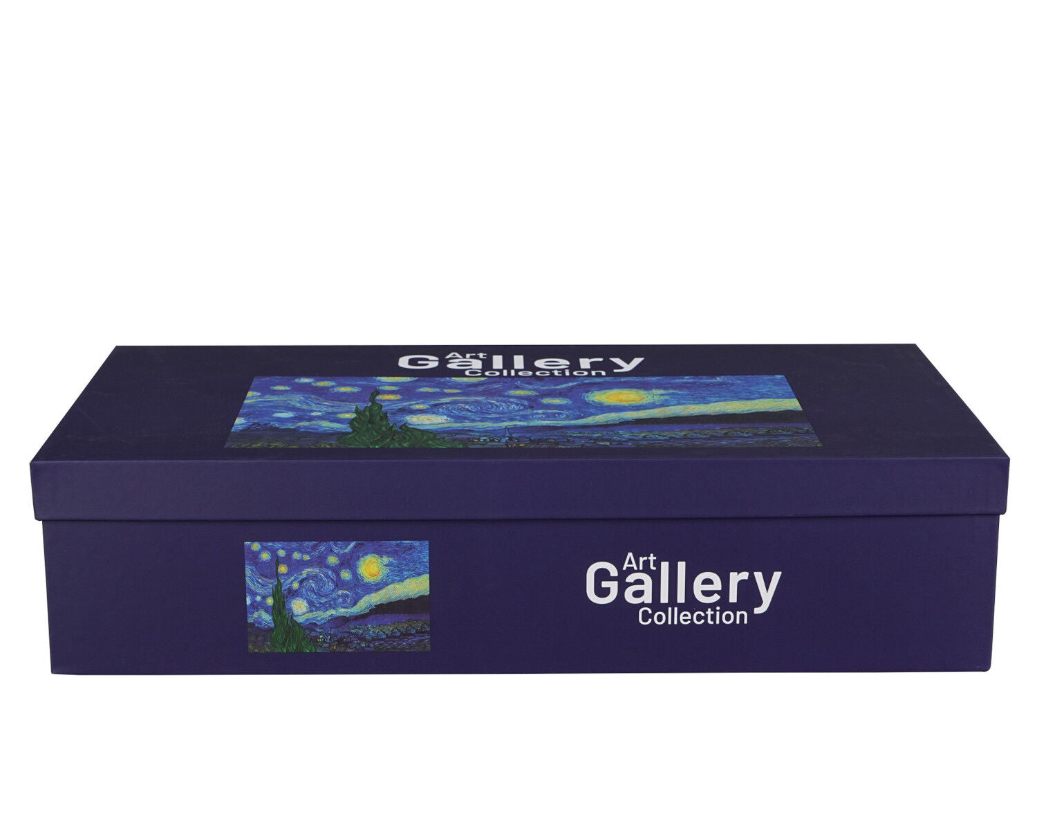 DUO ART GALLERY 6er-Set Tassen 250 ml mit Untere STARRY NIGHT inspired by Van Gogh, New Bone China Porzellan – Bild 4