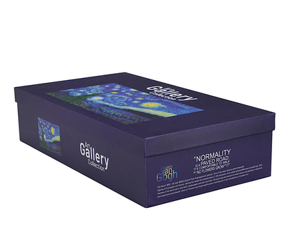DUO ART GALLERY 6er-Set Tassen 250 ml mit Untere STARRY NIGHT inspired by Van Gogh, New Bone China Porzellan – Bild 6