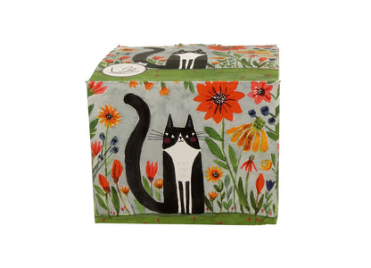DUO ANIMALS Becher 610 ml CAT'S WORLD - MEADOW aus Bone China Porzellan – Bild 3