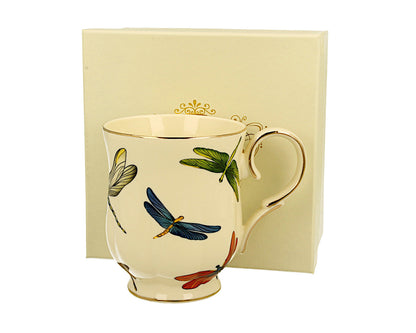 DUO ECRU Becher 450 ml DRAGONFLIES New Bone China Porzellan – Bild 2