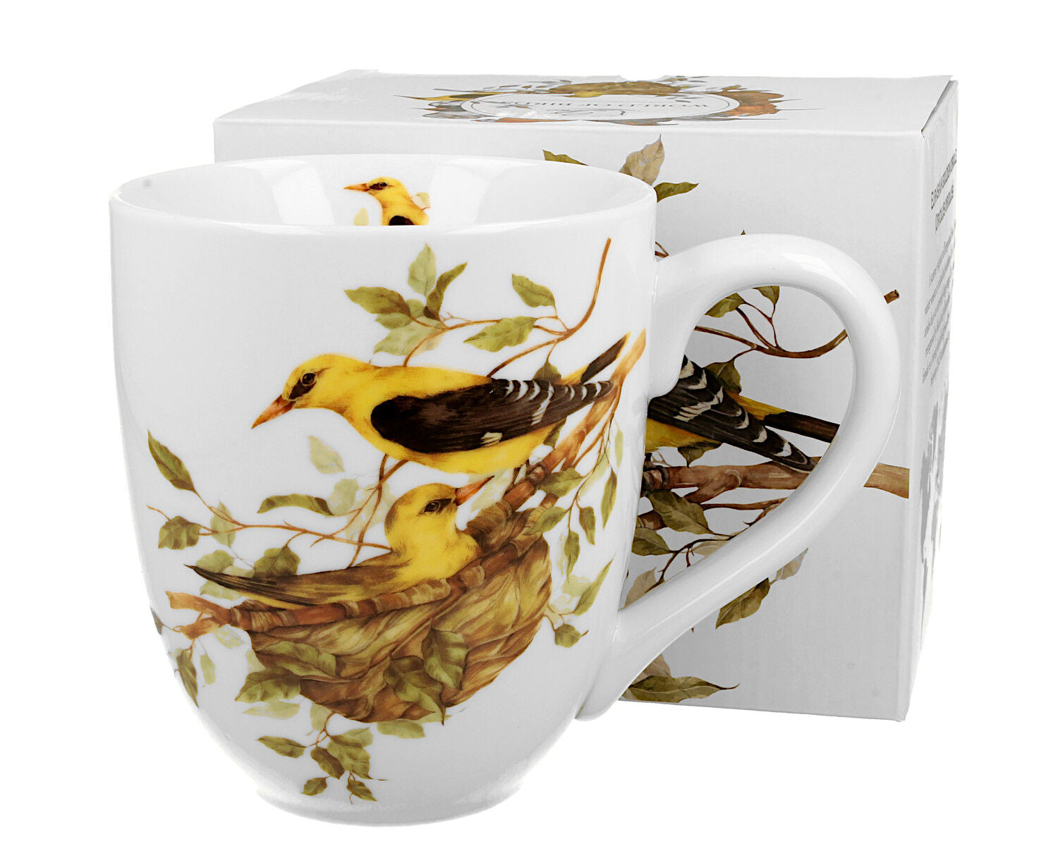 DUO World of Birds XXL Becher 1000 ml EURASIAN GOLDEN ORIOLE New Bone China Porzellan – Bild 2