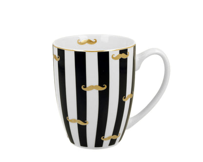DUO Becher 360 ml Dark Blue MOUSTACHE - New Bone China Porzellan
