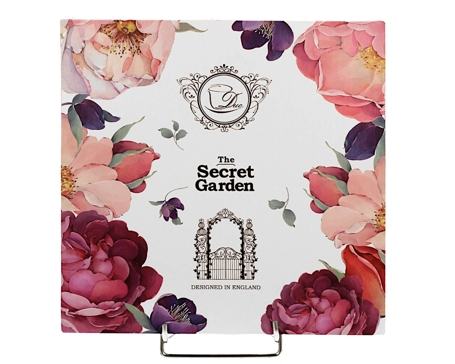 DUO EXCLUSIVE Suppenteller 2er Set SPRING ROSES WHITE aus New Bone China Porzellan – Bild 4