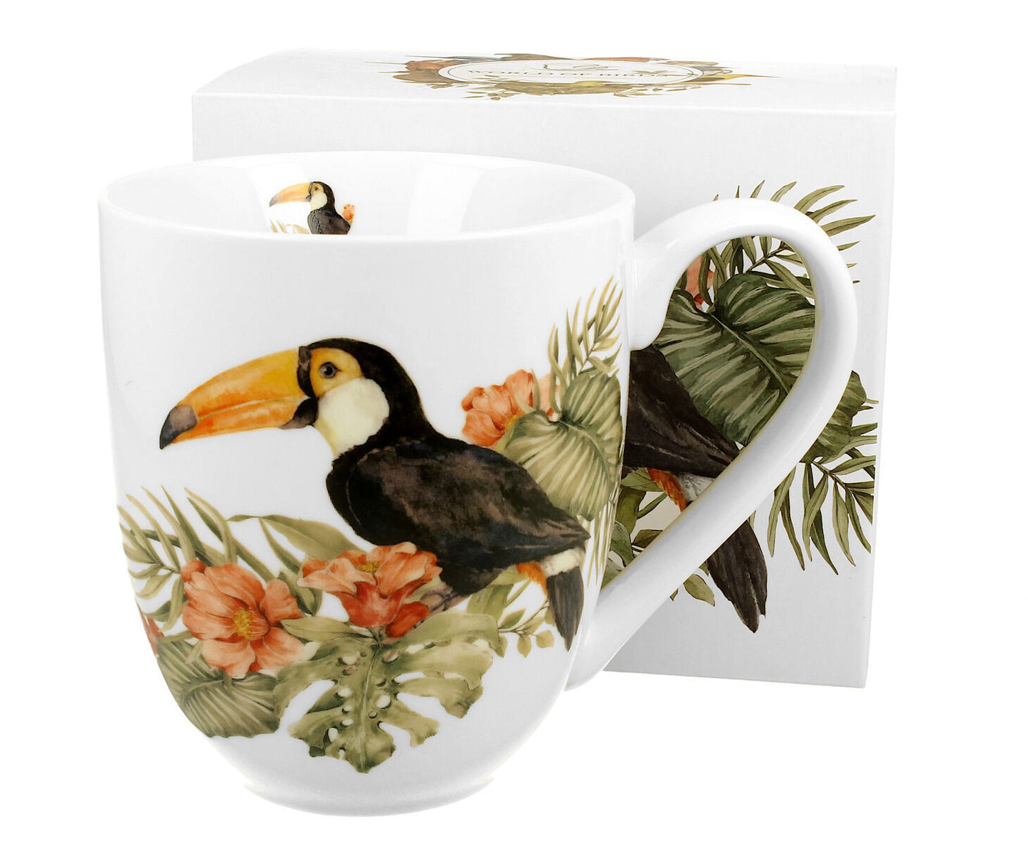 DUO World of Birds XXL Becher 1000 ml TOUCAN New Bone China Porzellan – Bild 4