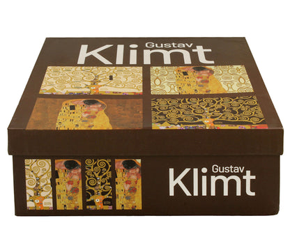 DUO ART GALLERY 4er-Set klassische Becher 360 ml inspired by Gustav Klimt New Bone China Porzellan – Bild 4