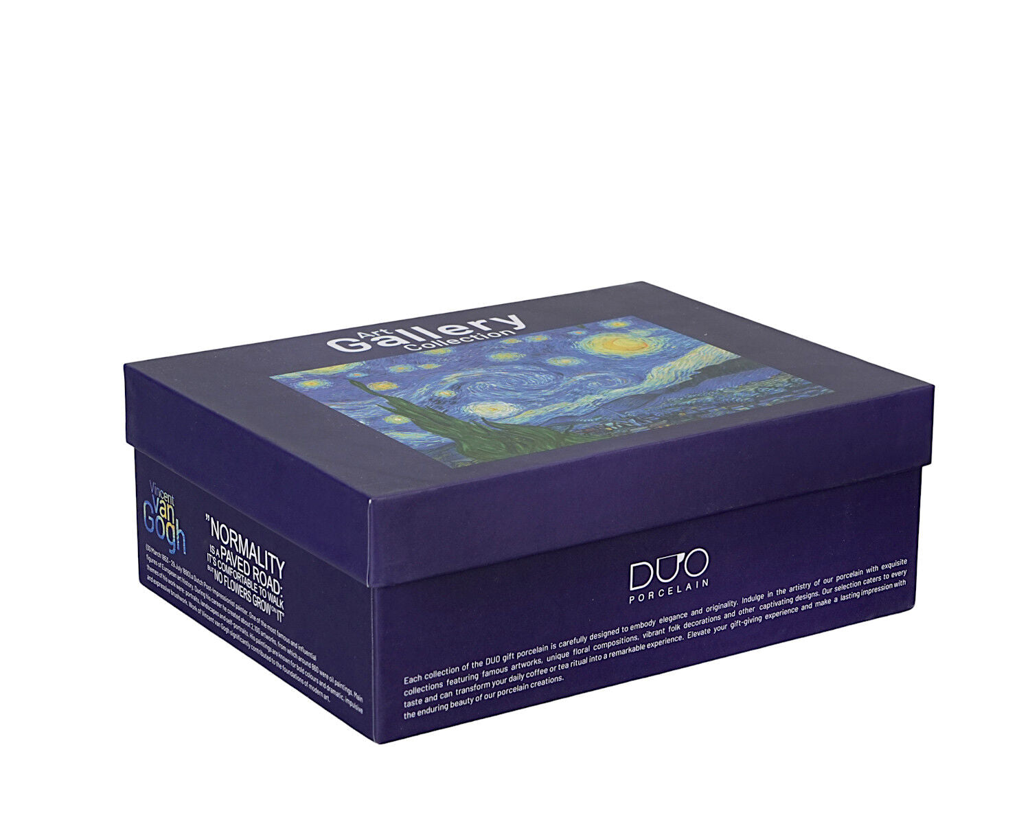 DUO ART GALLERY 2er-Set Espressotasse mit Untertasse STARRY NIGHT inspired by Van Gogh, New Bone China Porzellan – Bild 7
