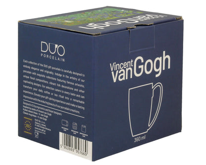 DUO ART GALLERY Klassischer Becher 360 ml IRISES inspired by Van Gogh New Bone China Porzellan – Bild 4