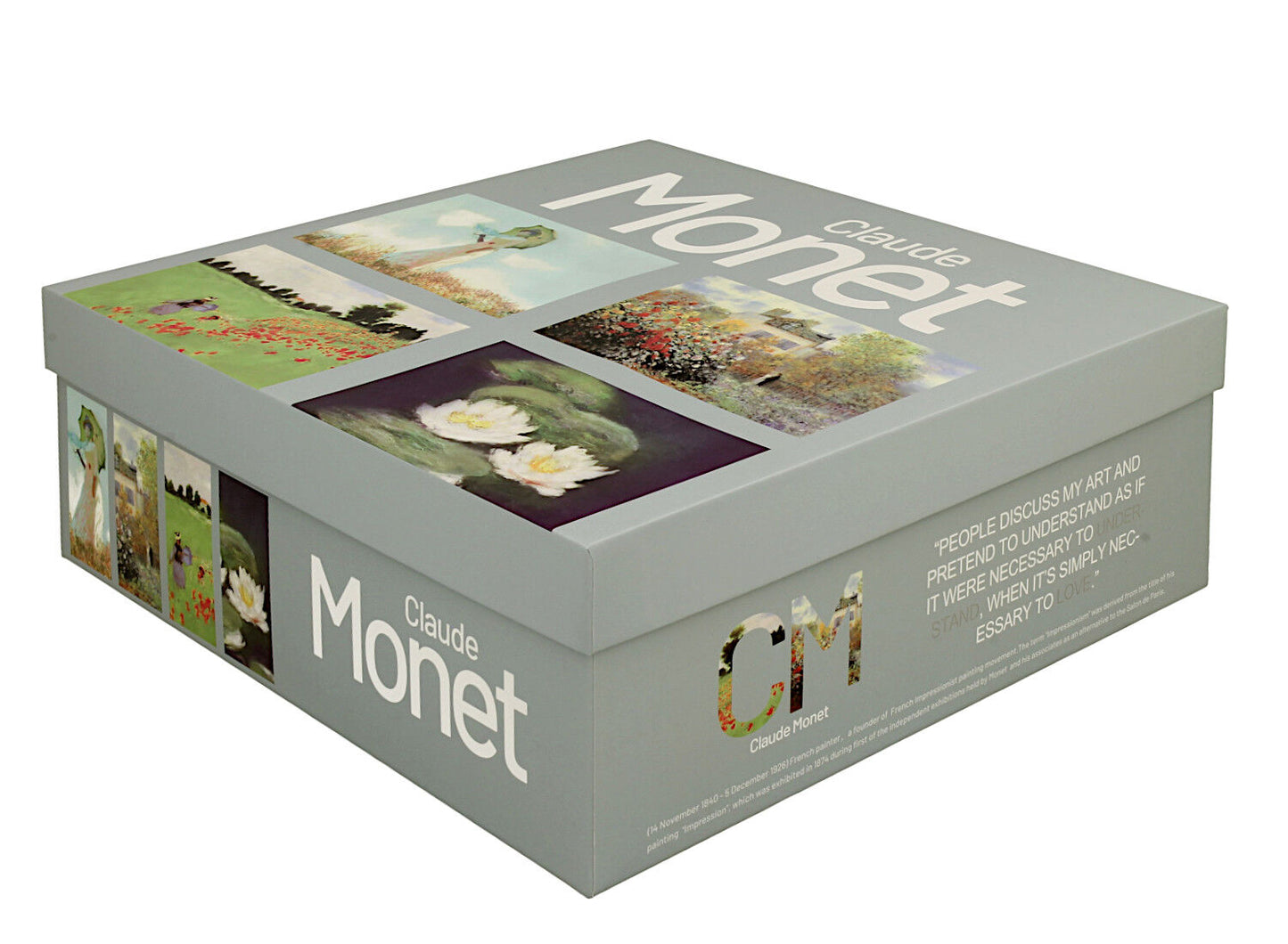 DUO ART GALLERY 4er-Set klassische Becher 360 ml inspired by Monet New Bone China Porzellan – Bild 4