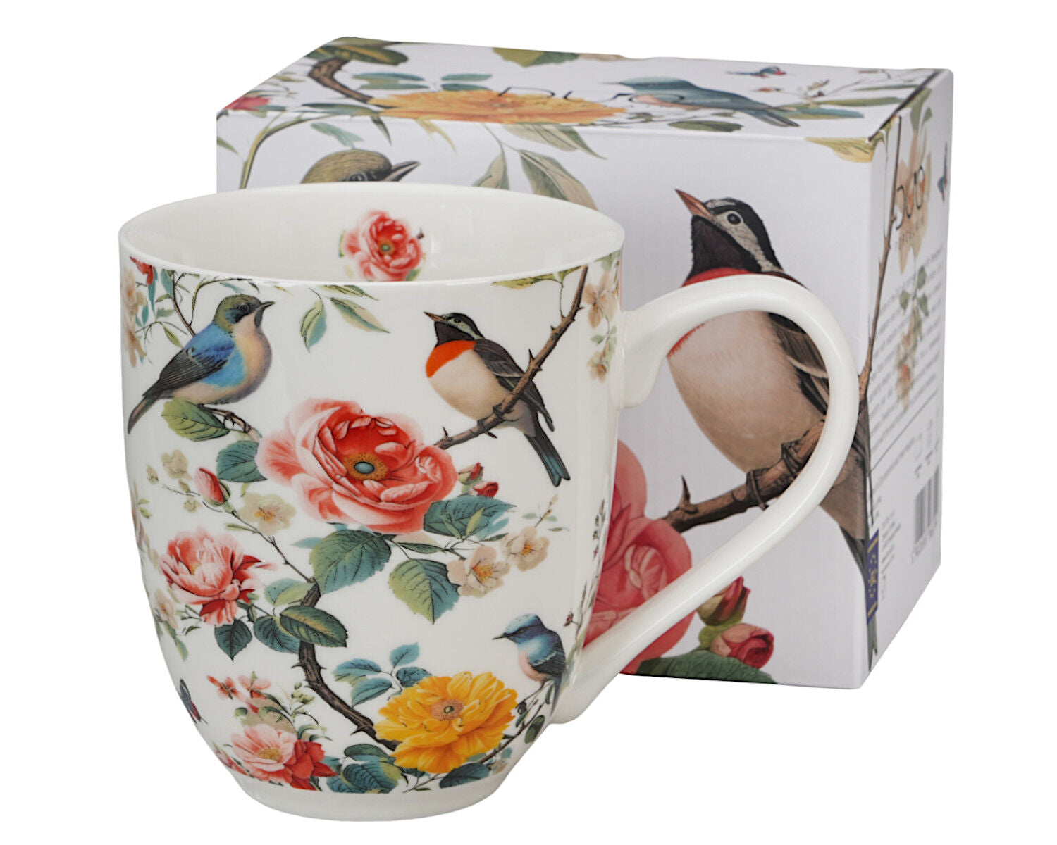 10er SET DUO Flowers Classic XXL Becher 1000 ml APRIL, New Bone China Porzellan – Bild 3