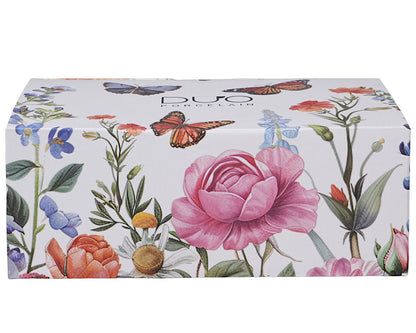 DUO Flowers Classic SUMMER Frühstücks-Set Tasse 450 ml mit langem Unterteller, New Bone China Porzellan – Bild 3