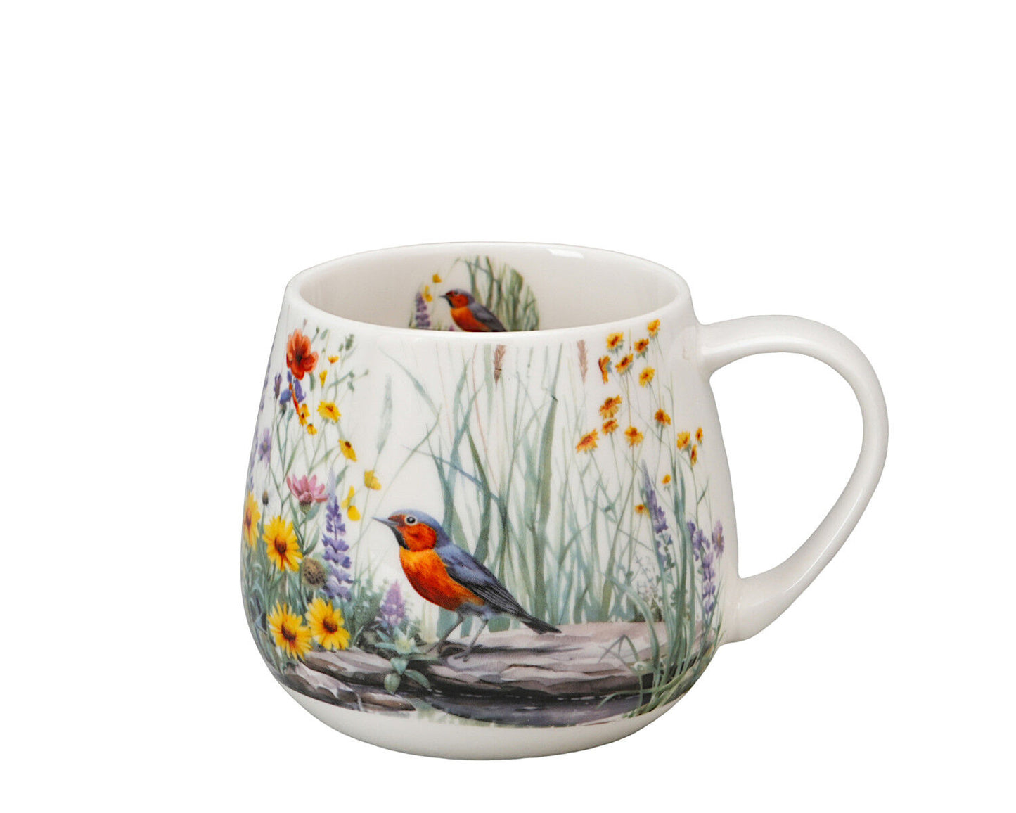 DUO Flowers Classic JULY Fassbecher 430 ml, New Bone China Porzellan