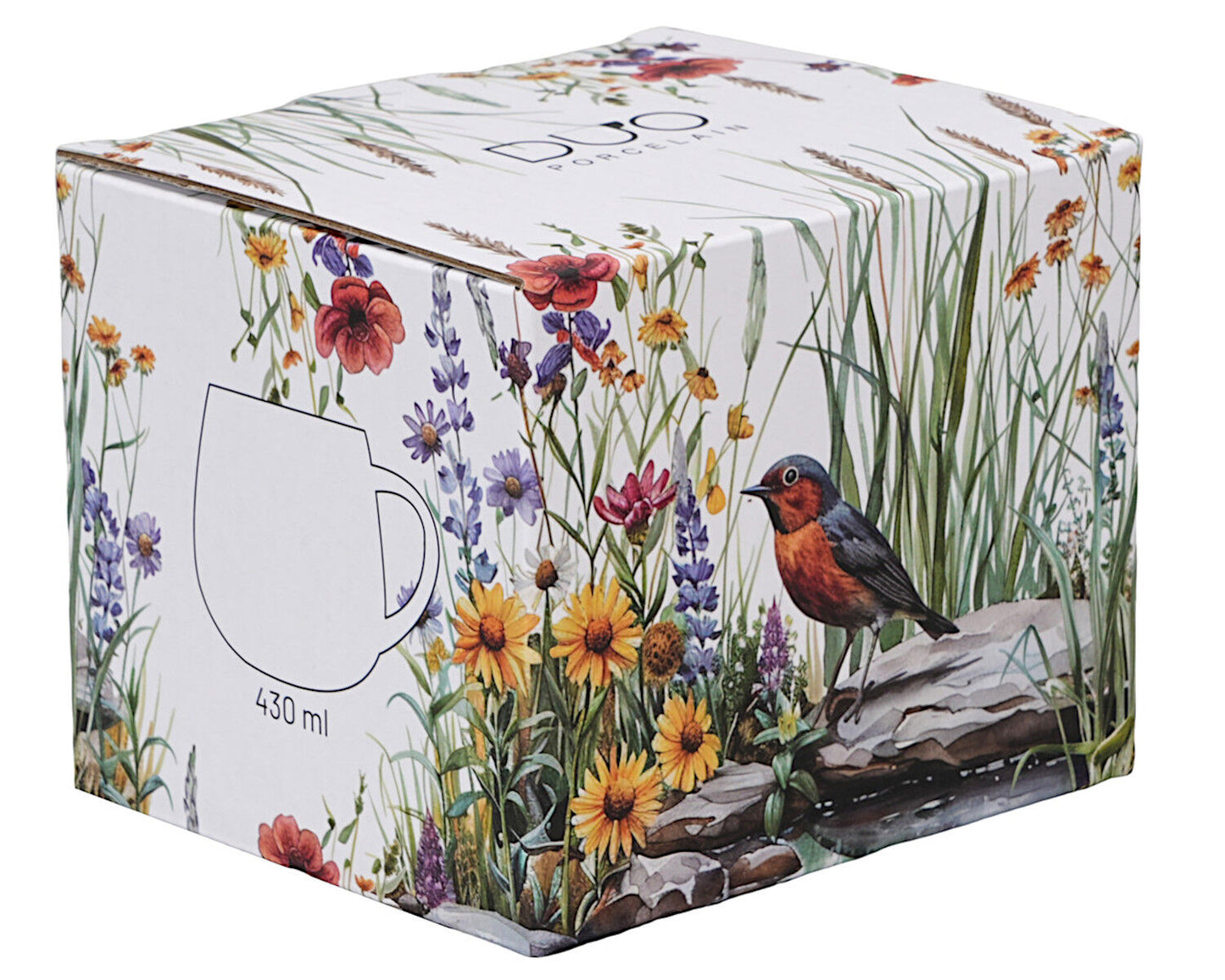 DUO Flowers Classic JULY Fassbecher 430 ml, New Bone China Porzellan – Bild 4