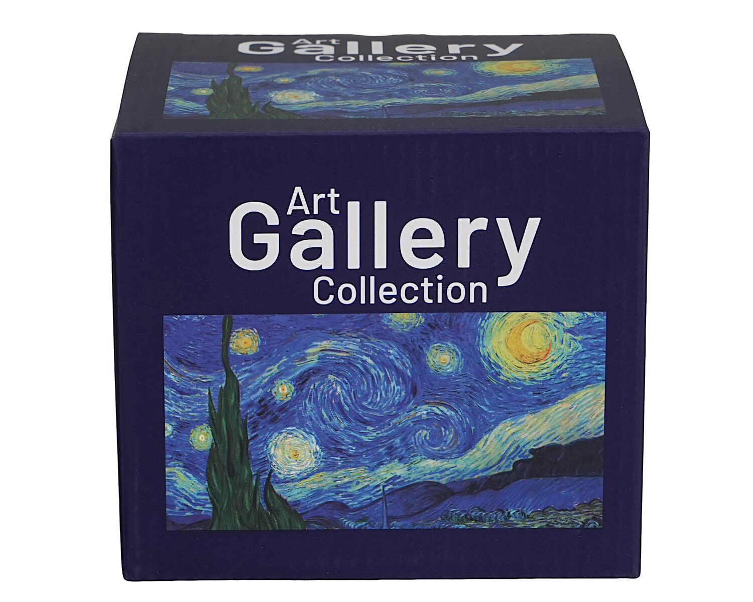 DUO ART GALLERY Becher mit Fuß 500 ml STARRY NIGHT inspired by Van Gogh, New Bone China Porzellan – Bild 3
