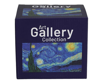 DUO ART GALLERY Becher mit Fuß 500 ml STARRY NIGHT inspired by Van Gogh, New Bone China Porzellan – Bild 3