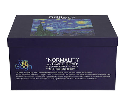 DUO ART GALLERY Teekanne mit 2 Tassen und Teesieb STARRY NIGHT inspired by Van Gogh, New Bone China Porzellan – Bild 3