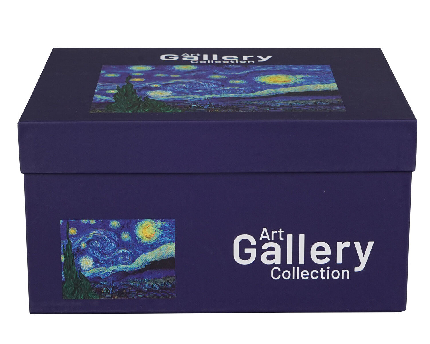 DUO ART GALLERY Teekanne mit 2 Bechern und Teesieb STARRY NIGHT inspired by Van Gogh, New Bone China Porzellan – Bild 3