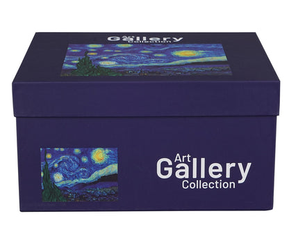 DUO ART GALLERY Teekanne mit 2 Bechern und Teesieb STARRY NIGHT inspired by Van Gogh, New Bone China Porzellan – Bild 3