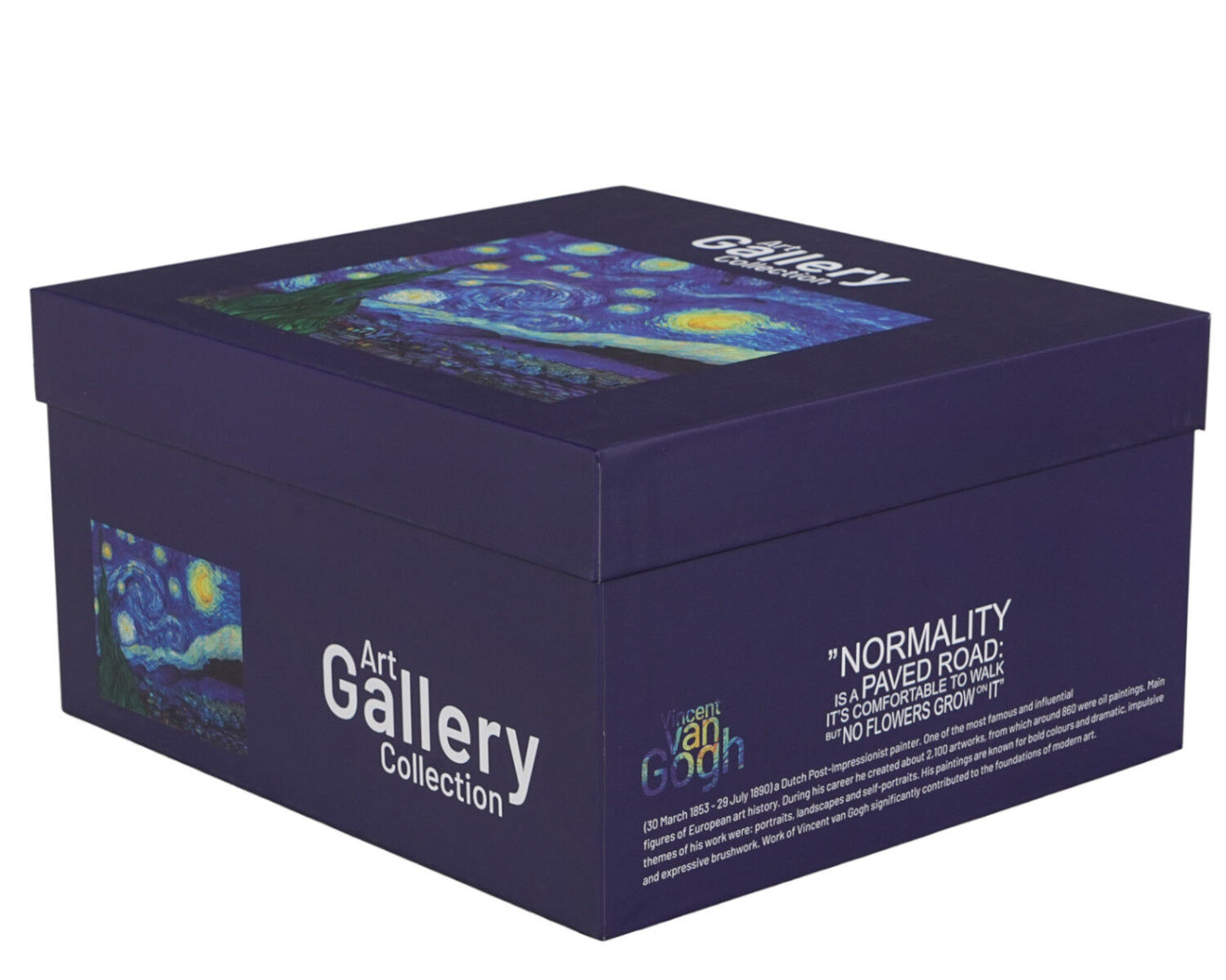 DUO ART GALLERY Teekanne mit 2 Bechern und Teesieb STARRY NIGHT inspired by Van Gogh, New Bone China Porzellan – Bild 5