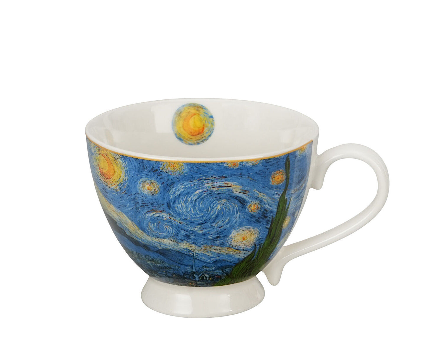 DUO ART GALLERY Jumbotasse 450 ml STARRY NIGHT inspired by Van Gogh, New Bone China Porzellan – Bild 5
