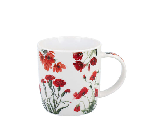 DUO Spring in bloom Becher 400 ml RED FLOWERS in dekorativer Box, New Bone China Porzellan – Bild 7